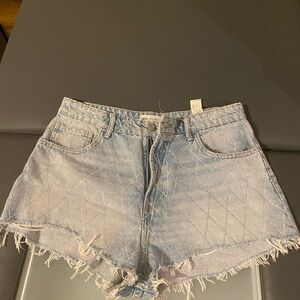 Zara Denim Shorts with Rhinestones